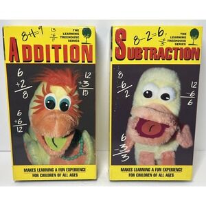 The Learning Treehouse Series Addition & Subtraction All Ages 1996 Vintage VHS